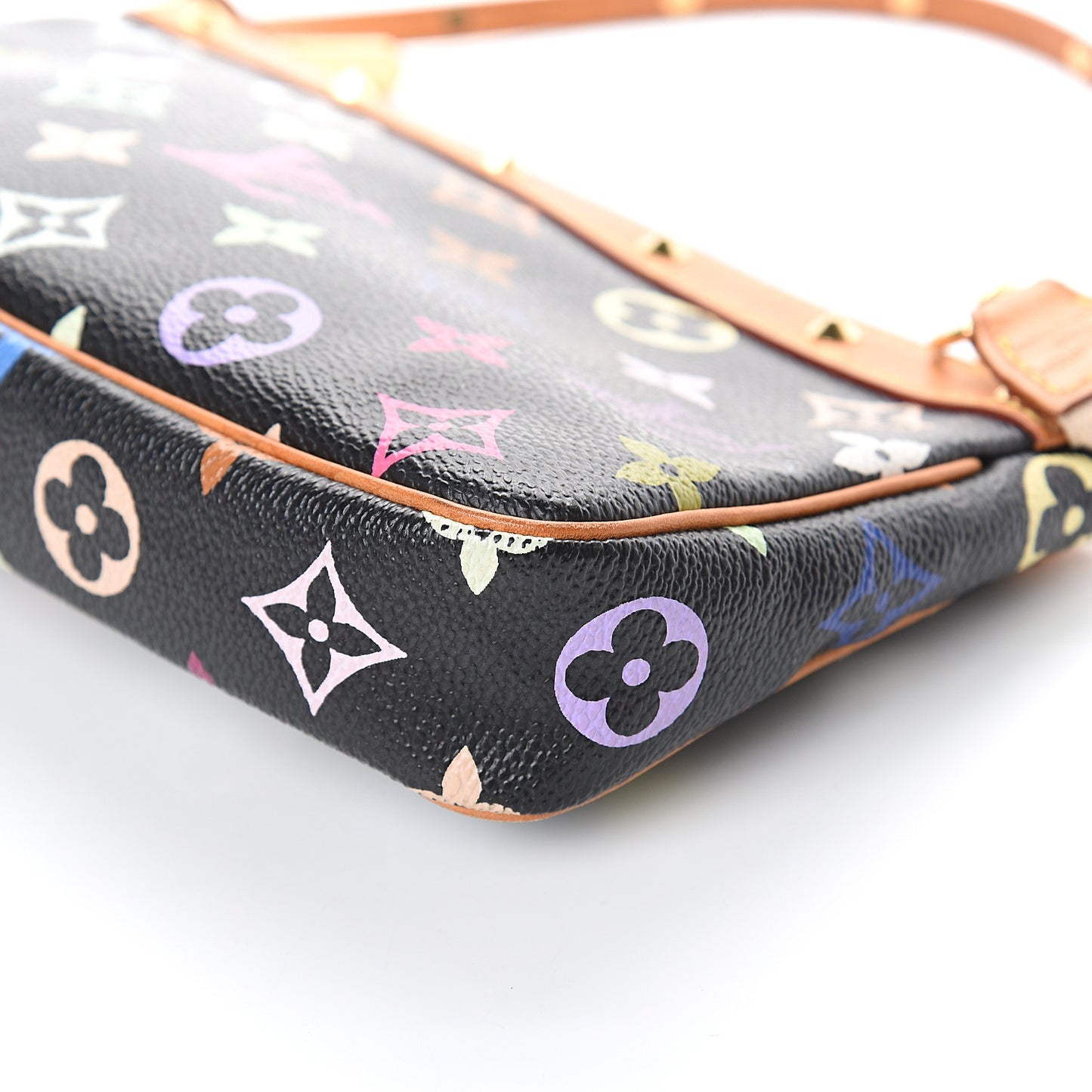 Monogram Multicolor Pochette Accessories Black