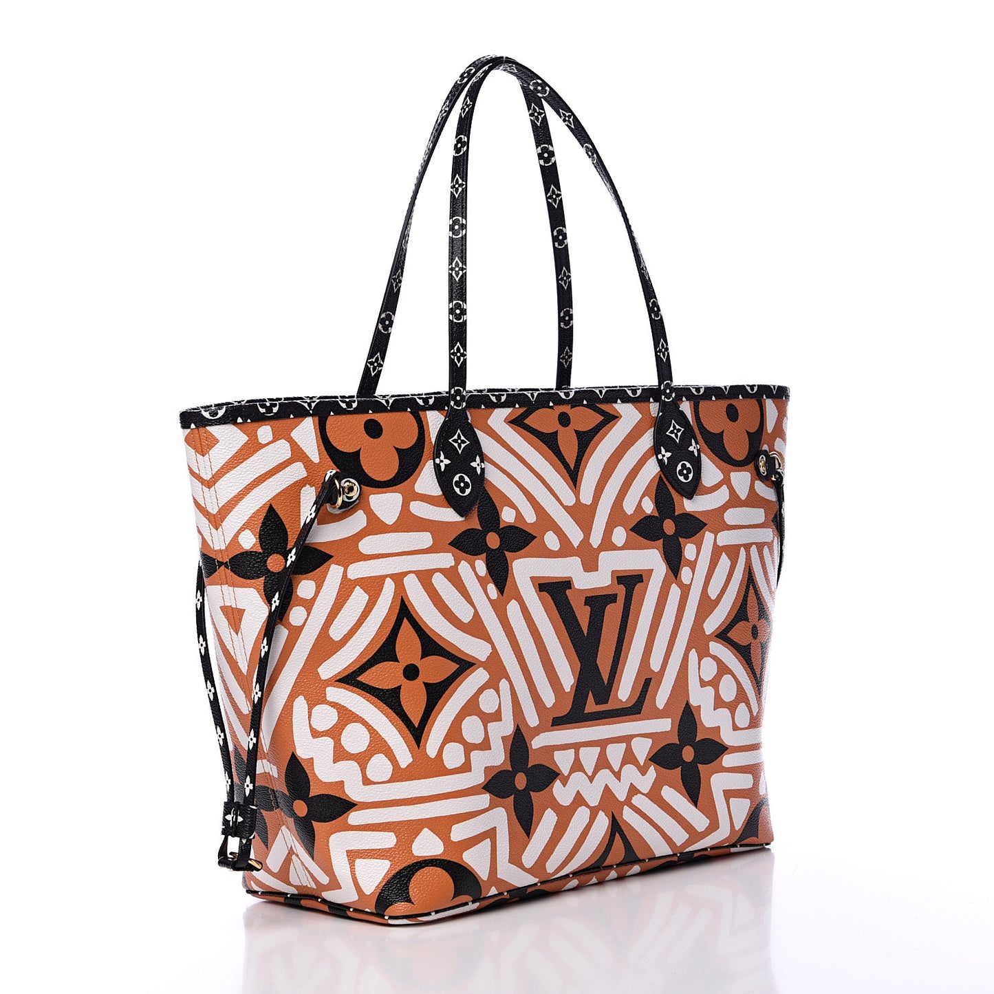 Monogram Giant Crafty Neverfull MM Creme Caramel