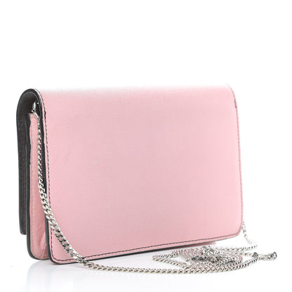 Fendi Vitello Elite Century Hypnoteyes Studded Tube Wallet On Chain Bubblegum Multicolor 3 of 14