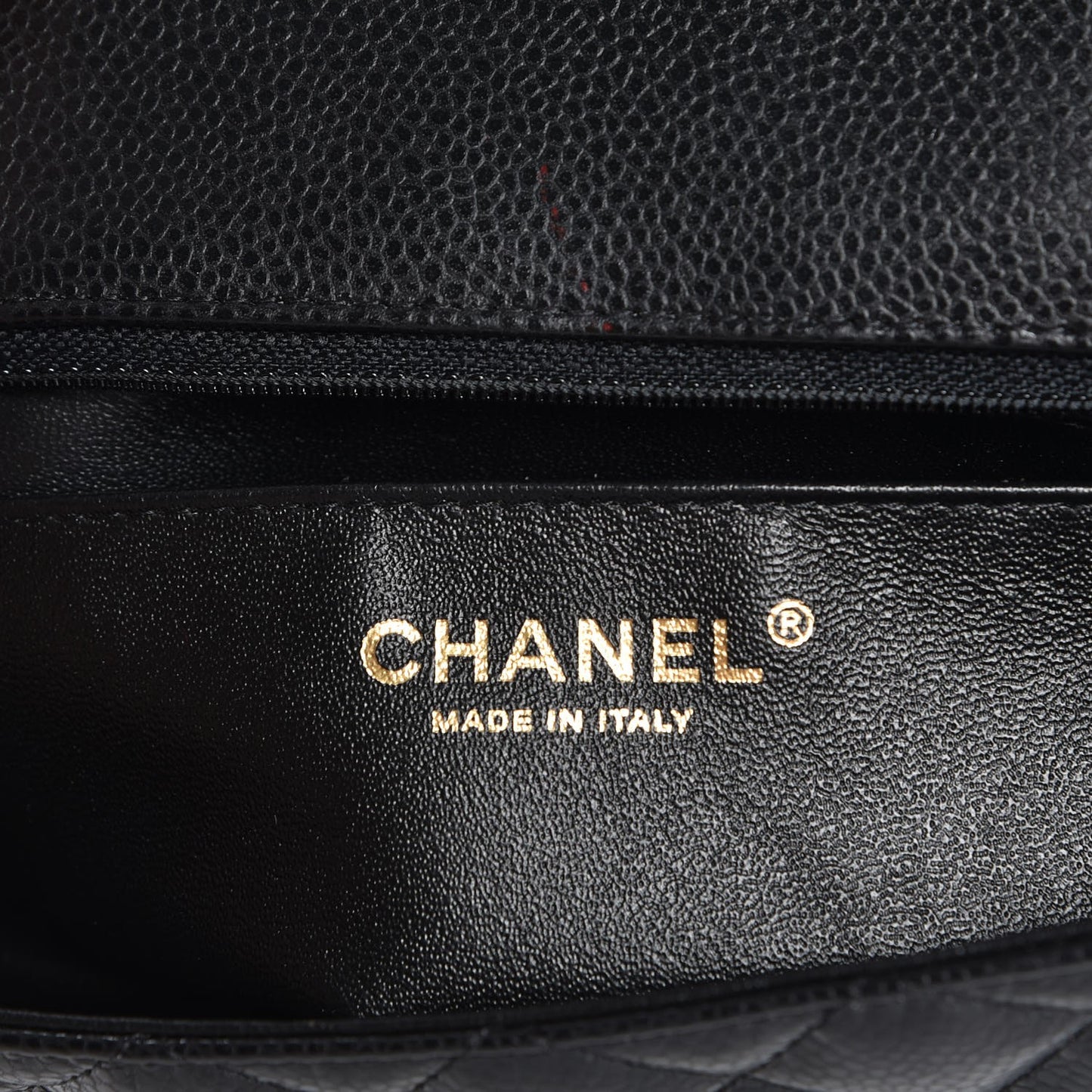 Caviar Quilted Mini Rectangular Flap Black