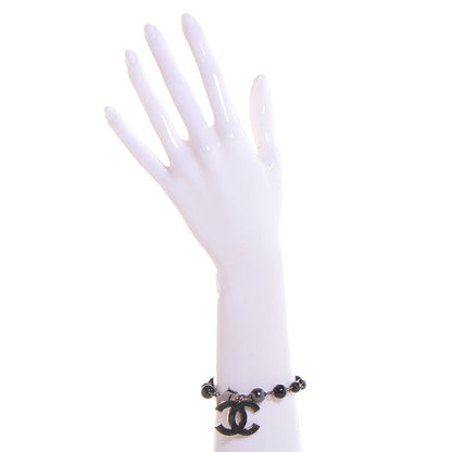 Chanel Beaded CC Bracelet Black 2 of 4