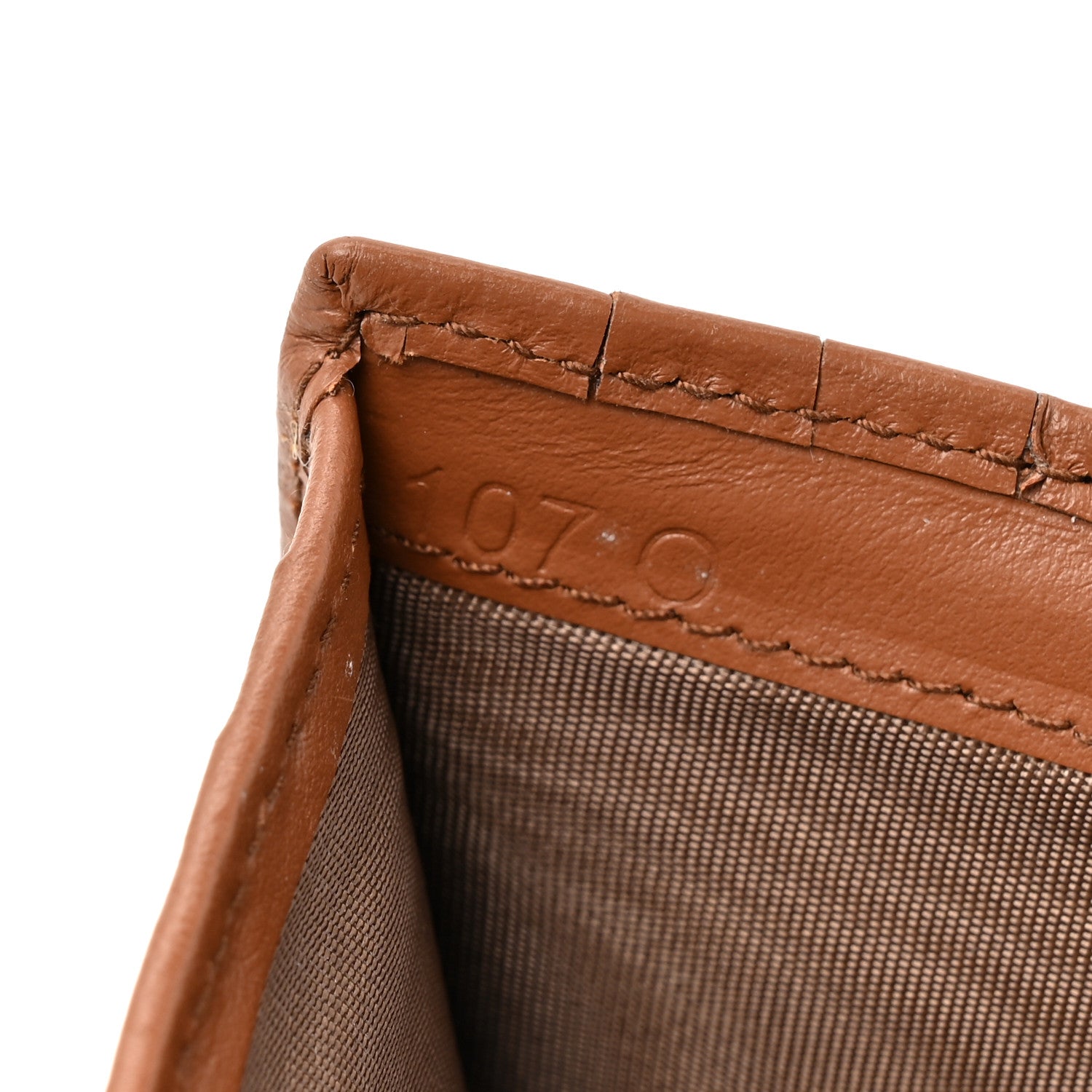 Prada Calfskin Small Triangle Wallet Cognac 7 of 10
