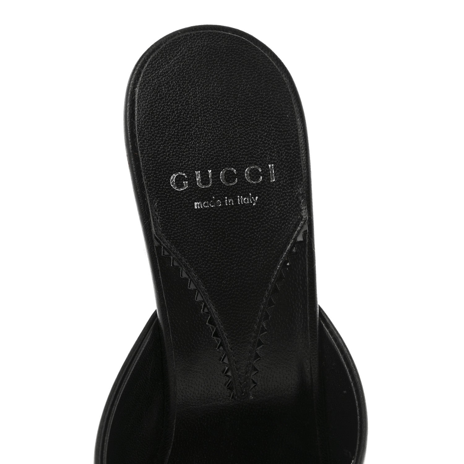 Gucci Malaga Kid Interlocking G Sandals 37.5 Black 8 of 10