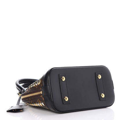 Louis Vuitton Monogram Macassar Studded Alma BB 5 of 8