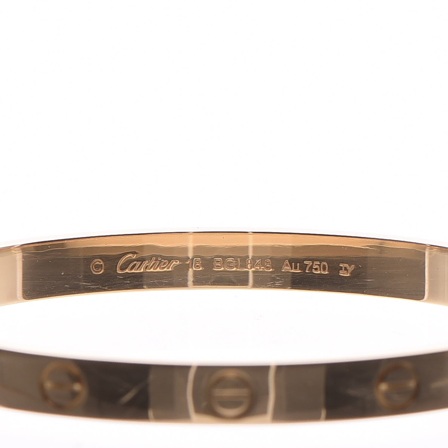 Cartier 18K Yellow Gold LOVE Bracelet 18 3 of 7