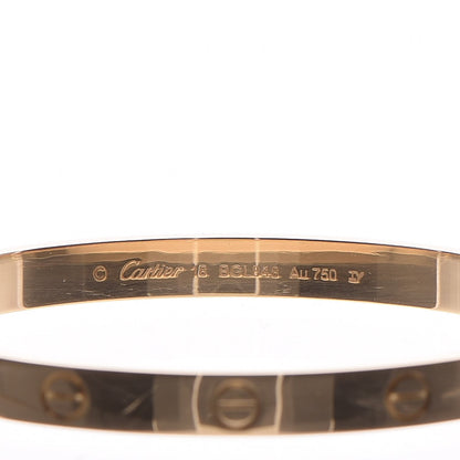 Cartier 18K Yellow Gold LOVE Bracelet 18 3 of 7