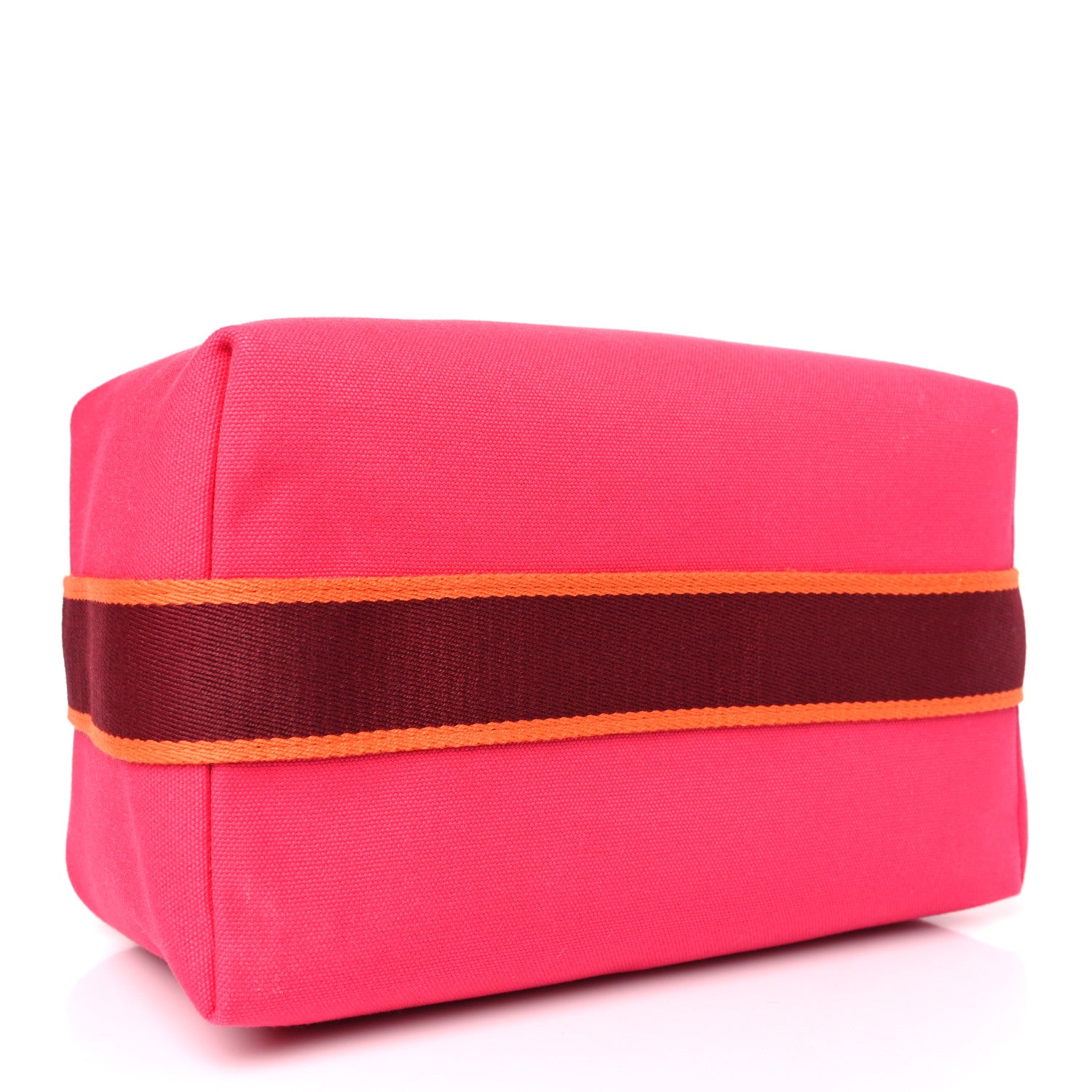 Hermes Canvas Large Bride-A-Brac Pouch Hibiscus 4 of 8