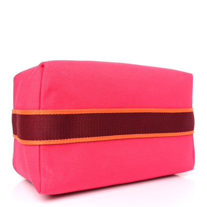 Hermes Canvas Large Bride-A-Brac Pouch Hibiscus 4 of 8