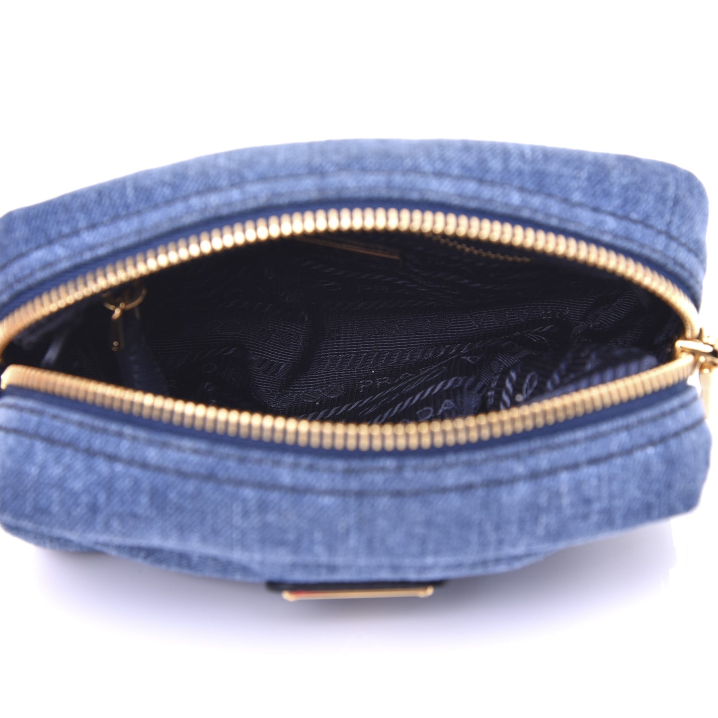 Denim Cosmetic Pouch Bleu