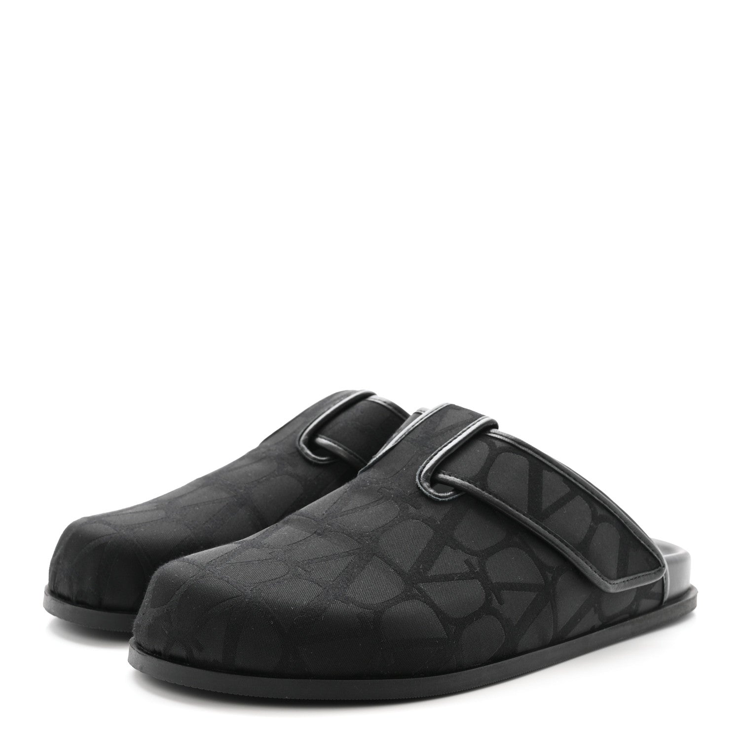 Valentino Garavani Jacquard Iconographe Vlogo Mules 41 Black 4 of 10