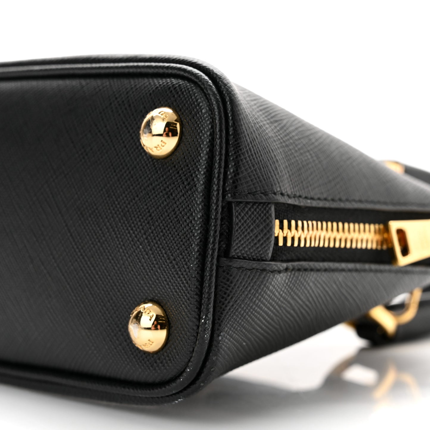 Saffiano Lux Mini Promenade Tote Black