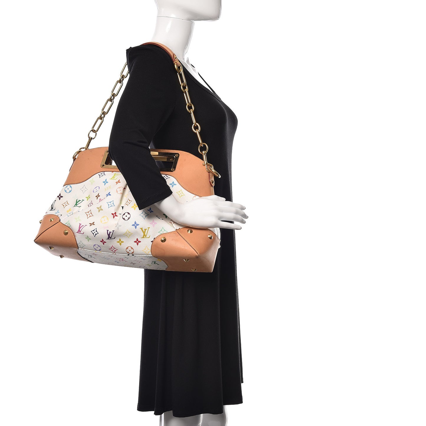 Monogram Multicolor Judy GM White