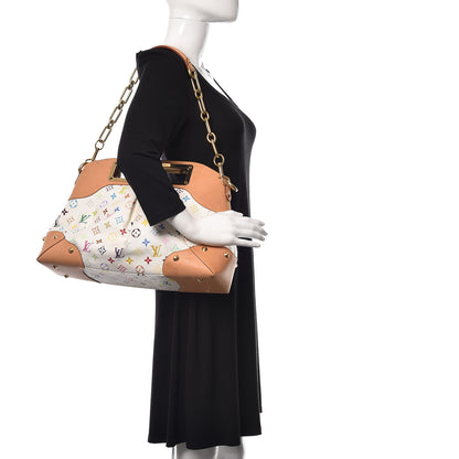 Louis Vuitton Monogram Multicolor Judy GM White 2 of 9