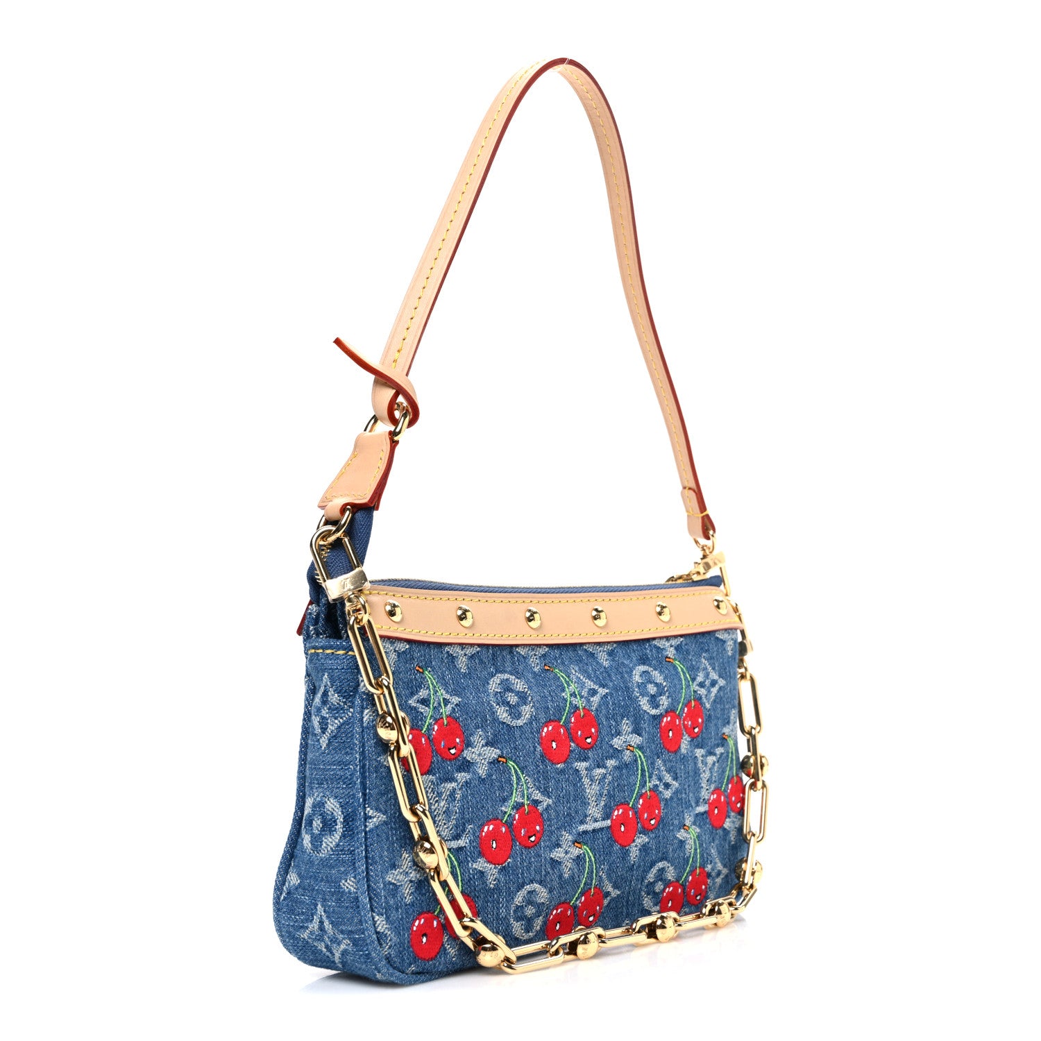 Louis Vuitton LV X TM Monogram Denim Cerises Pochette Accessories