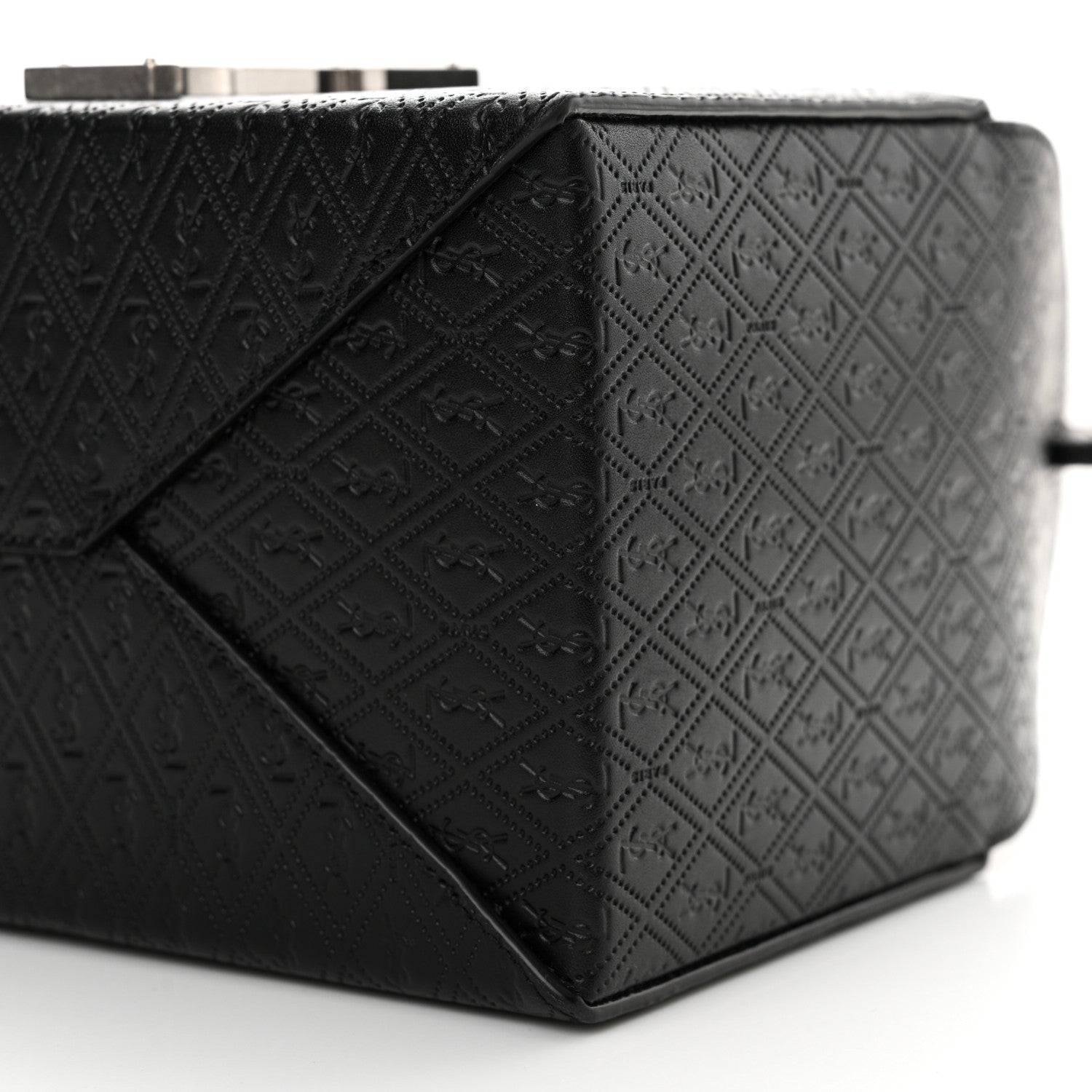 Saint Laurent Calfskin Monogram Take Away Box Black 10 of 10