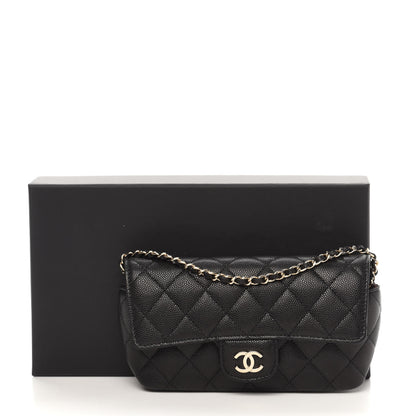 Chanel Caviar Quilted Glasses Case With Chain Black 12 of 12