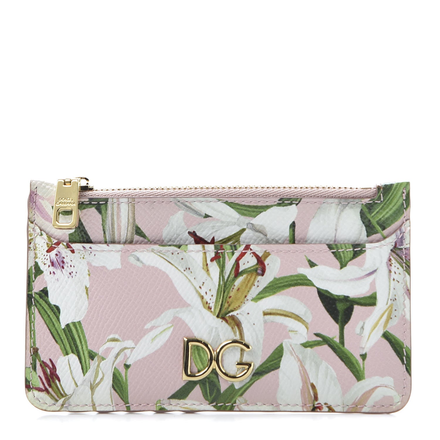 Dolce & Gabbana Dauphine Floral Print Zip Card Holder Multicolor 1 of 8