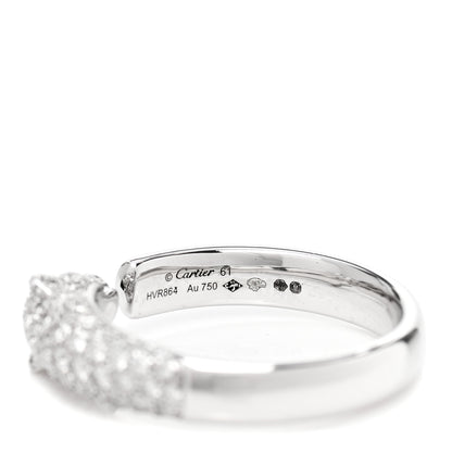 Cartier 18K White Gold Diamond Black Onyx Emerald Panthere De Cartier Ring 61 9.75 5 of 6
