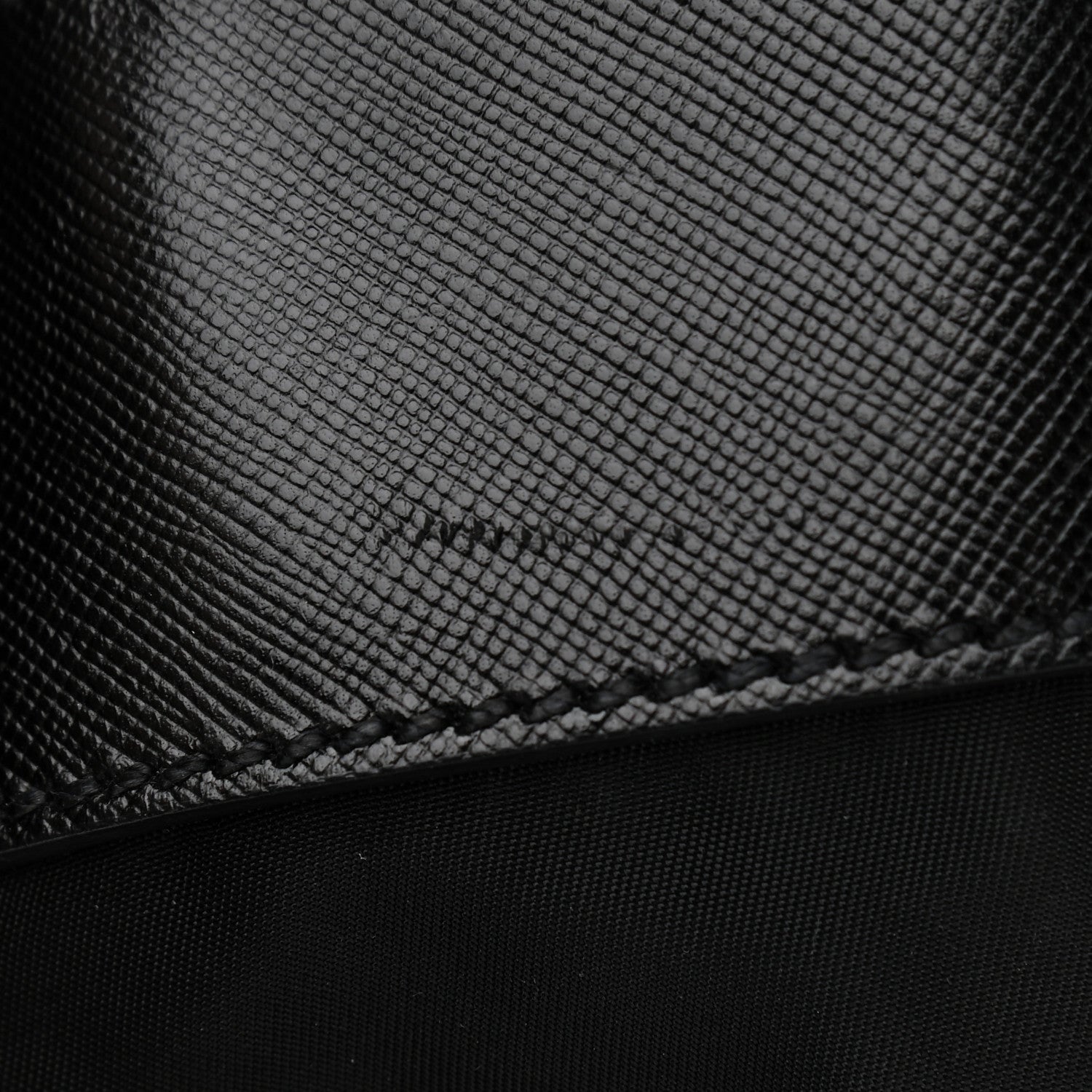Prada Tessuto Nylon Saffiano Messenger Satchel Black 11 of 11
