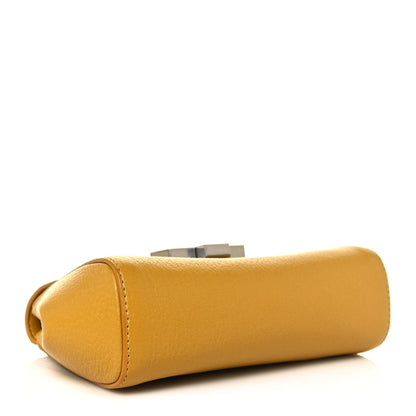 Bottega Veneta Grained Calfskin Geometric Belt Bag Mustard Yellow 4 of 11