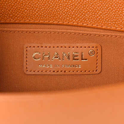 Chanel Caviar Quilted Small Boy Flap Light Brown 6 of 11