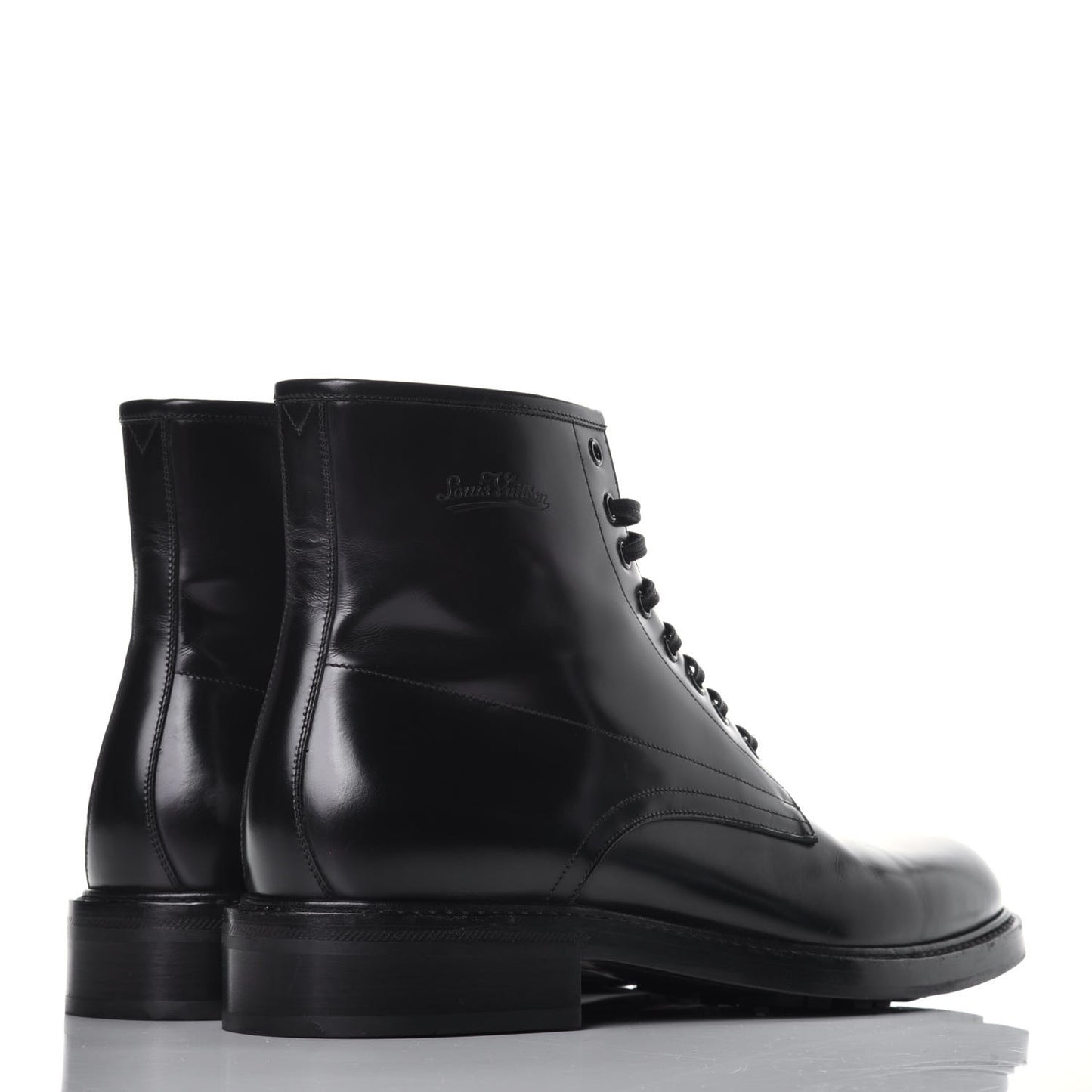 Calfskin Voltaire Ankle Boots 9 Black