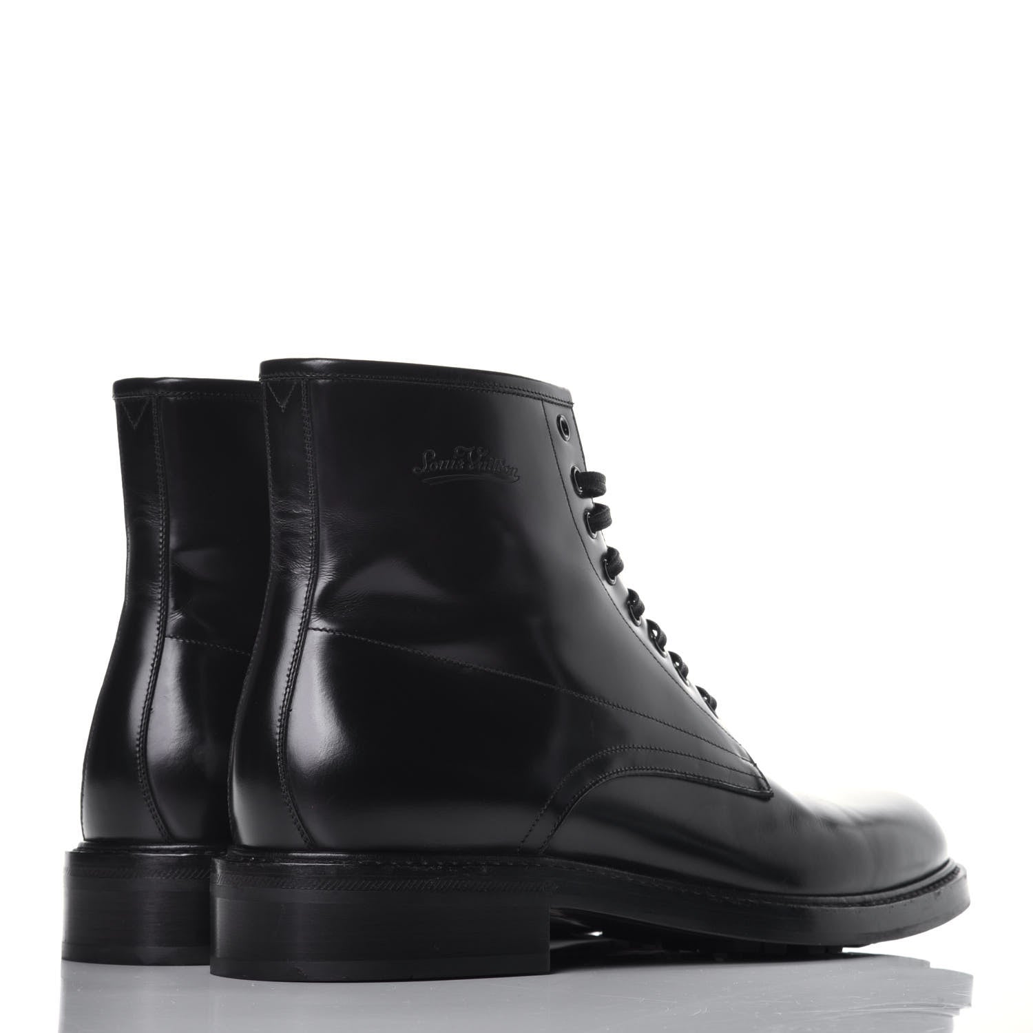 Louis Vuitton Calfskin Voltaire Ankle Boots 9 Black 4 of 8