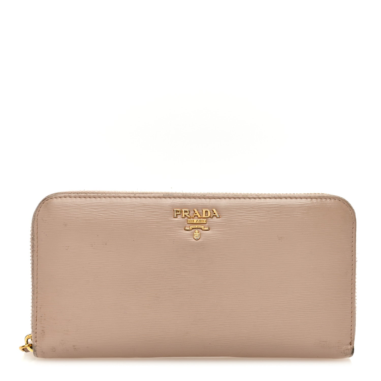 Prada Vitello Move Zip Around Wallet Cipria 1 of 12