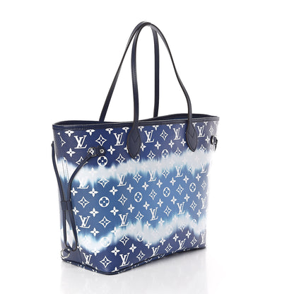 Louis Vuitton Monogram Escale Neverfull MM Blue 3 of 10