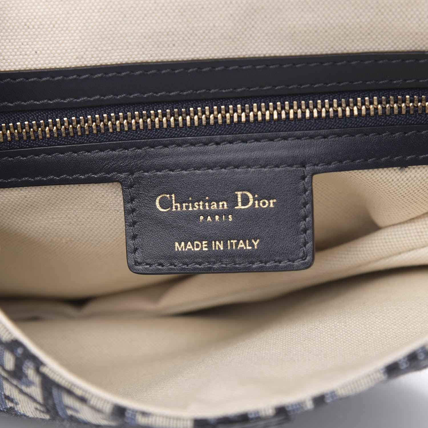 Christian Dior Oblique Saddle Bag Blue 6 of 11