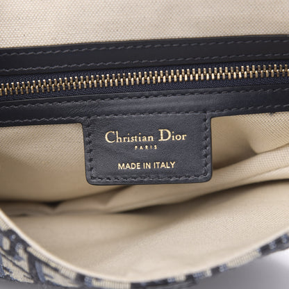 Christian Dior Oblique Saddle Bag Blue 6 of 11