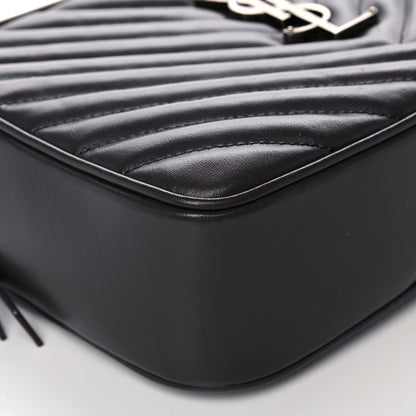 Saint Laurent Calfskin Matelasse Monogram Lou Camera Bag Sea Pebble 7 of 10