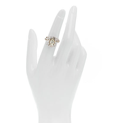Parker & West by FASHIONPHILE 18K Yellow Gold Yellow Diamond 2.98ctw Flower Ring 53 6.25 2 of 10