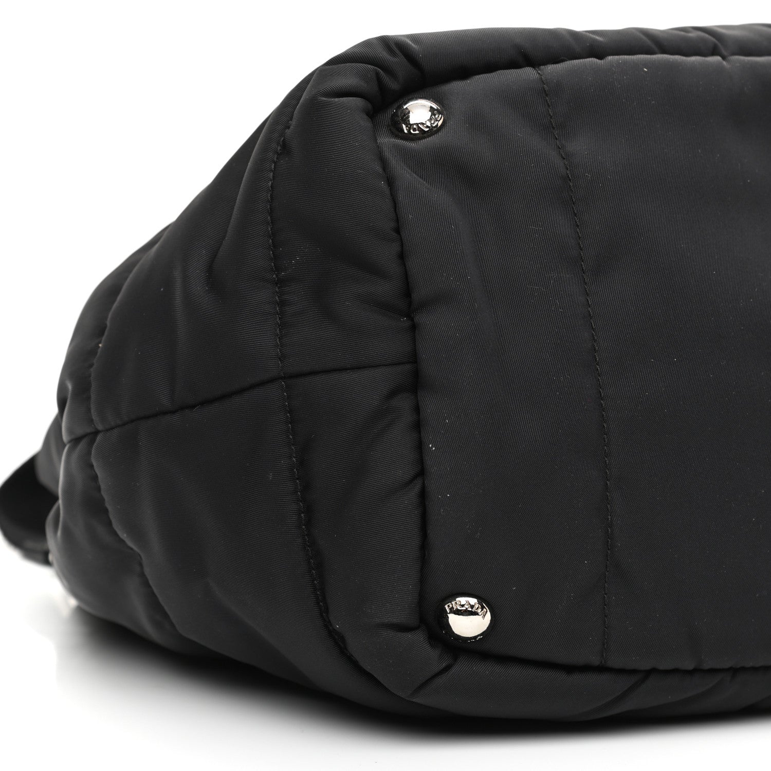 Prada Tessuto Nylon Bomber Tote Black 8 of 9