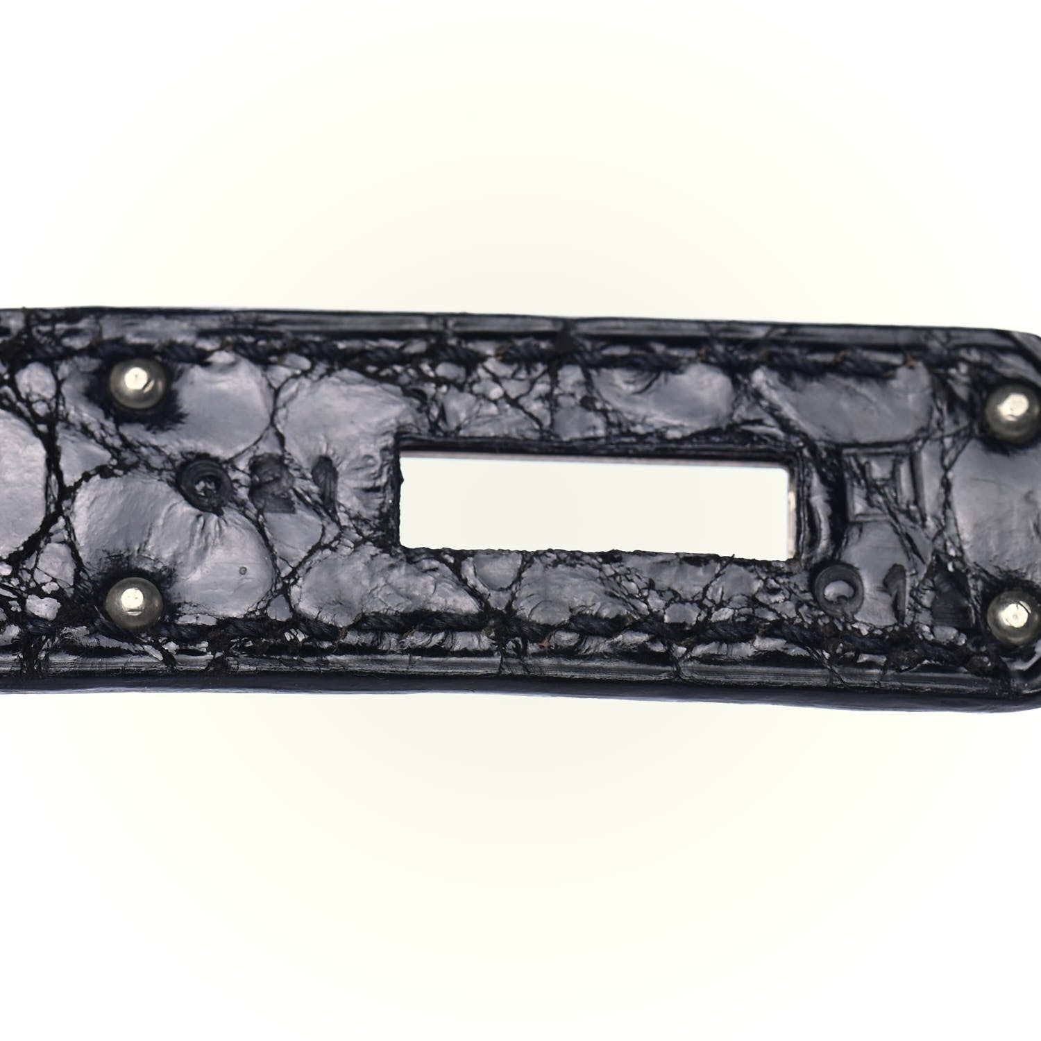 Hermes Shiny Porosus Crocodile Birkin 35 Black 27 of 32