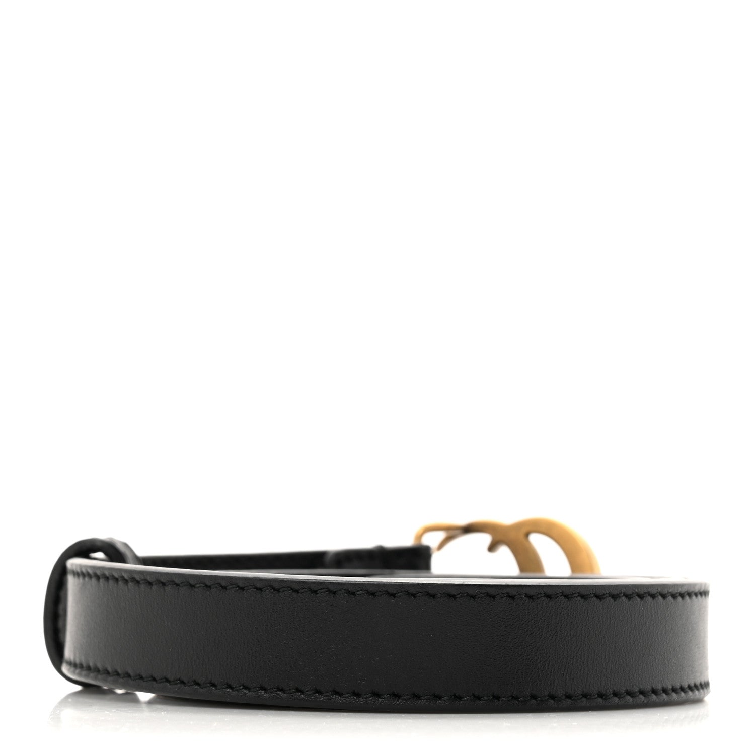 Gucci Calfskin Double G 20mm Belt 75 30 Black 2 of 4