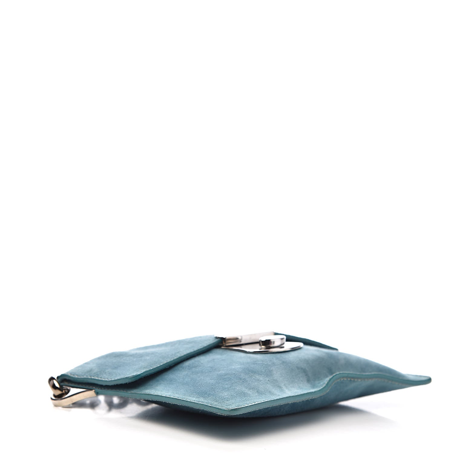 Prada Scamosciato Suede Metal Shoulder Bag Voyage 4 of 13
