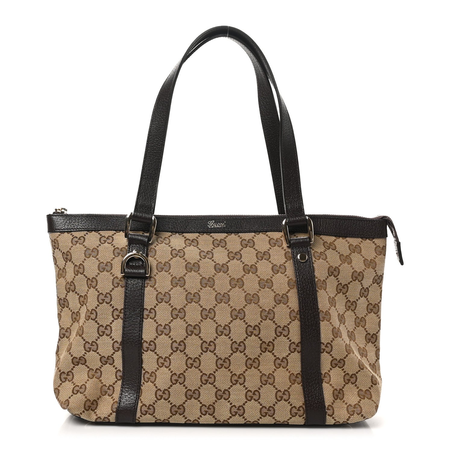 Gucci Monogram Medium Abbey Tote Brown 1 of 10