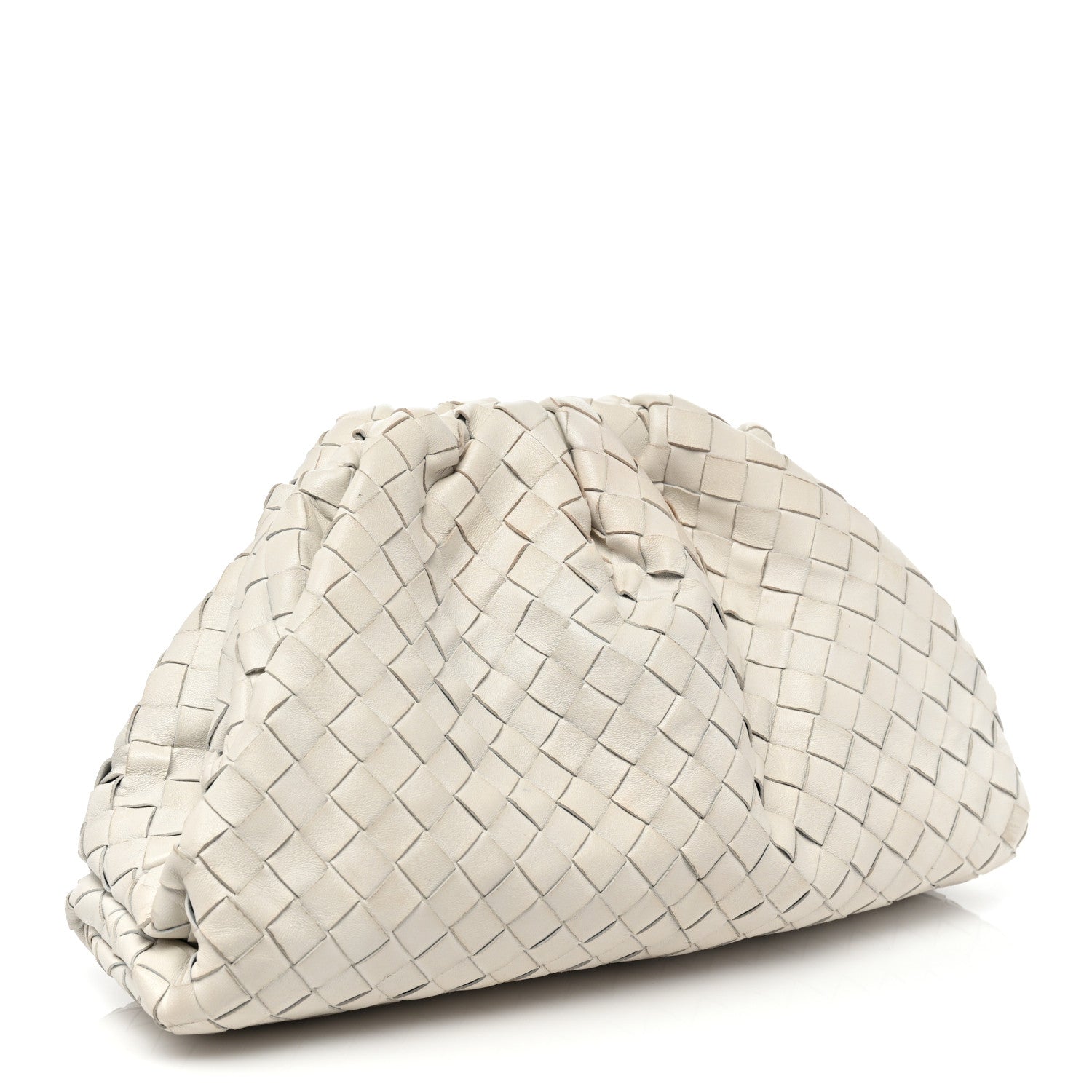 Bottega Veneta Nappa Maxi Intrecciato The Pouch Oversized Clutch Plaster 3 of 25