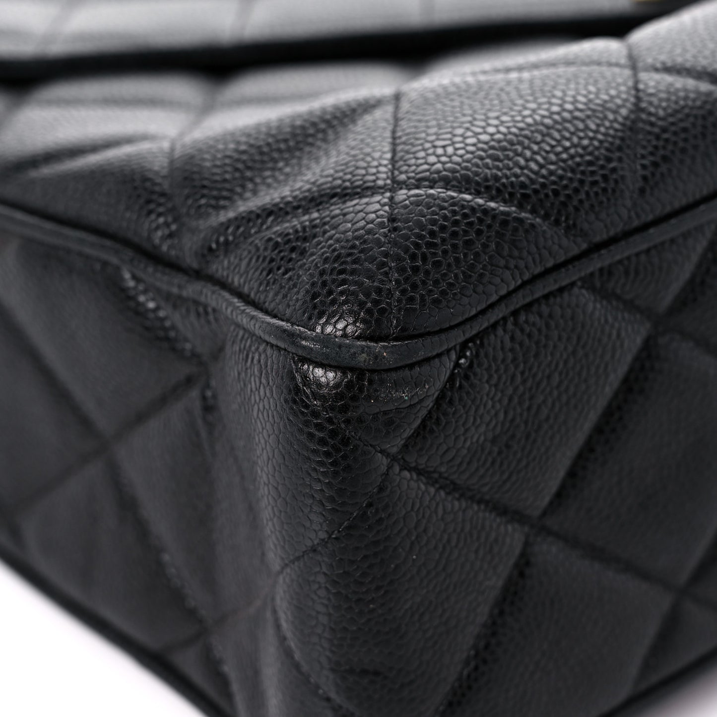 Caviar Quilted Flap Black
