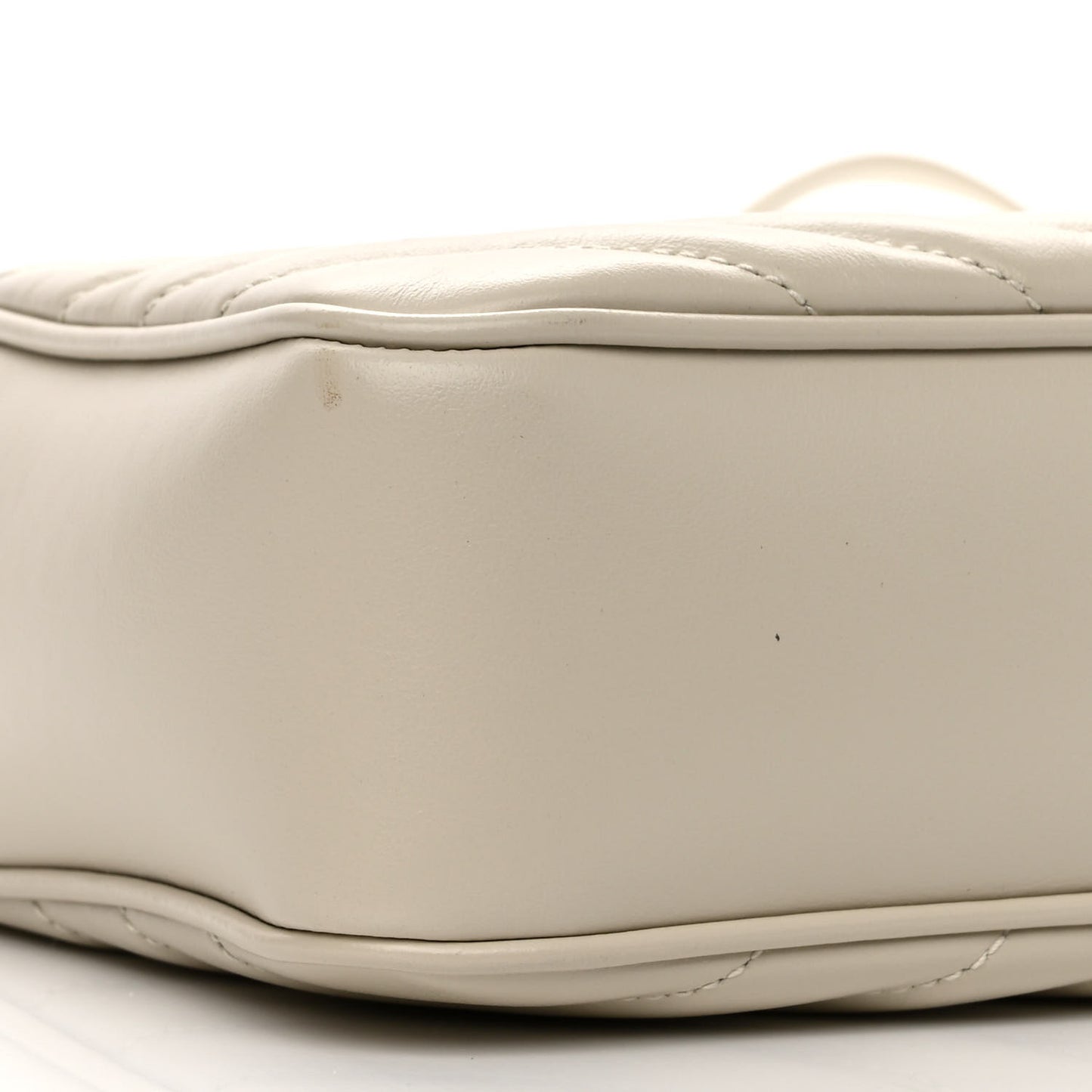 Calfskin Matelasse Monogram Lou Camera Bag Crema Soft