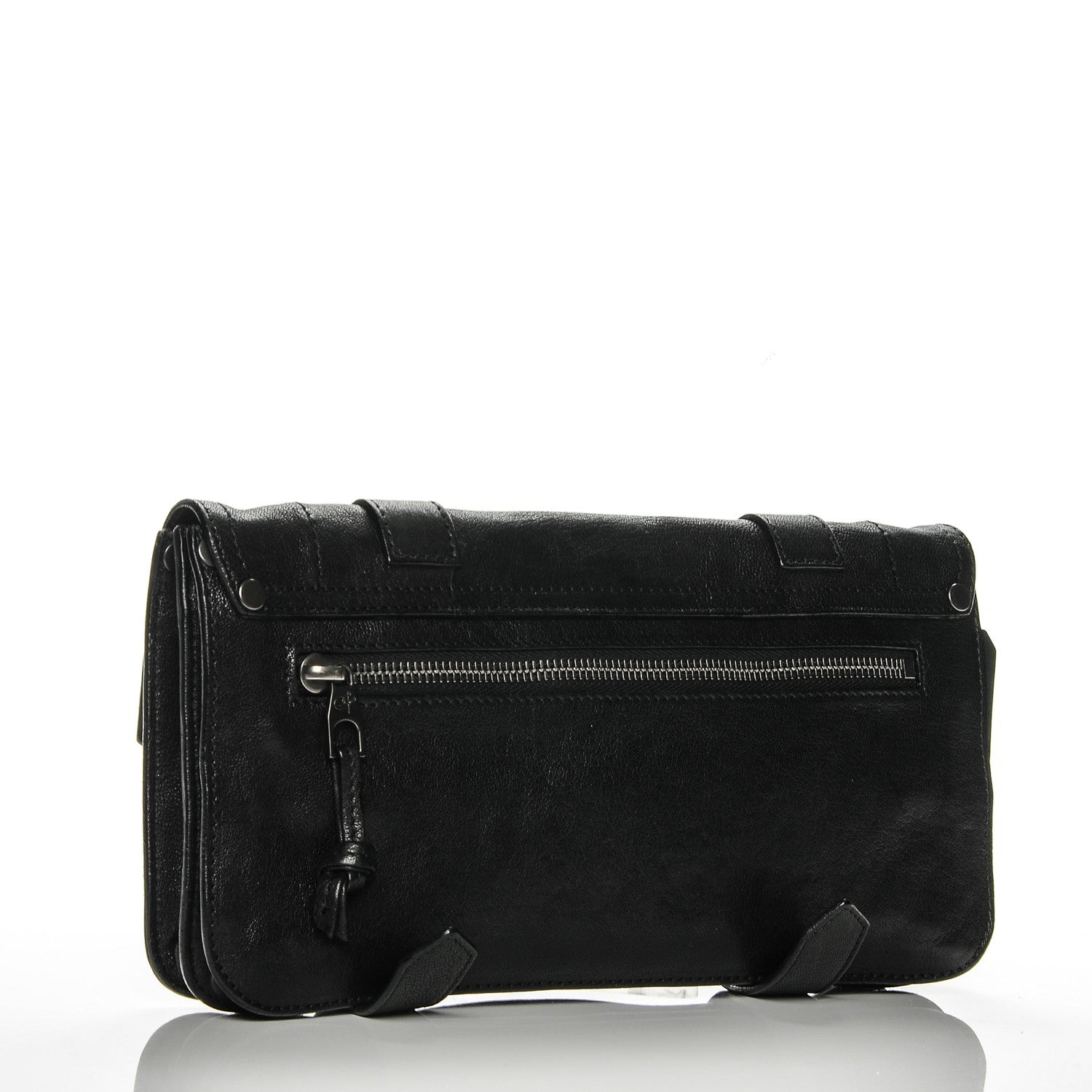 Proenza Schouler Lambskin PS1 Pochette Clutch Black 3 of 7