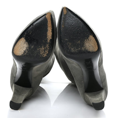 Louis Vuitton Suede High Boots 38.5 Grey 5 of 9