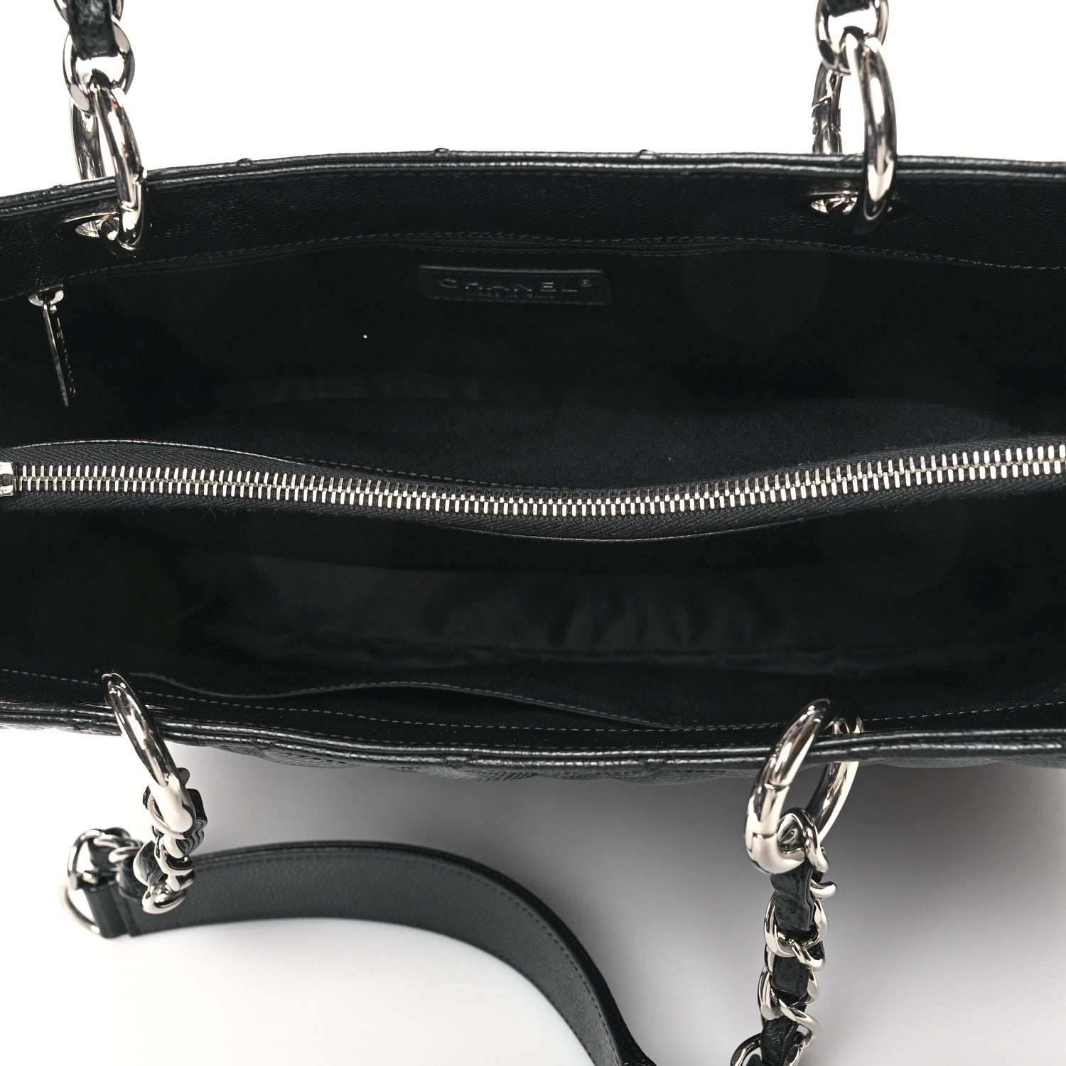Chanel Caviar Quilted Grand Shopping Tote GST Black 5 of 12