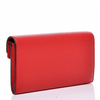 Louis Vuitton Calfskin Double V Wallet Rubis 3 of 7