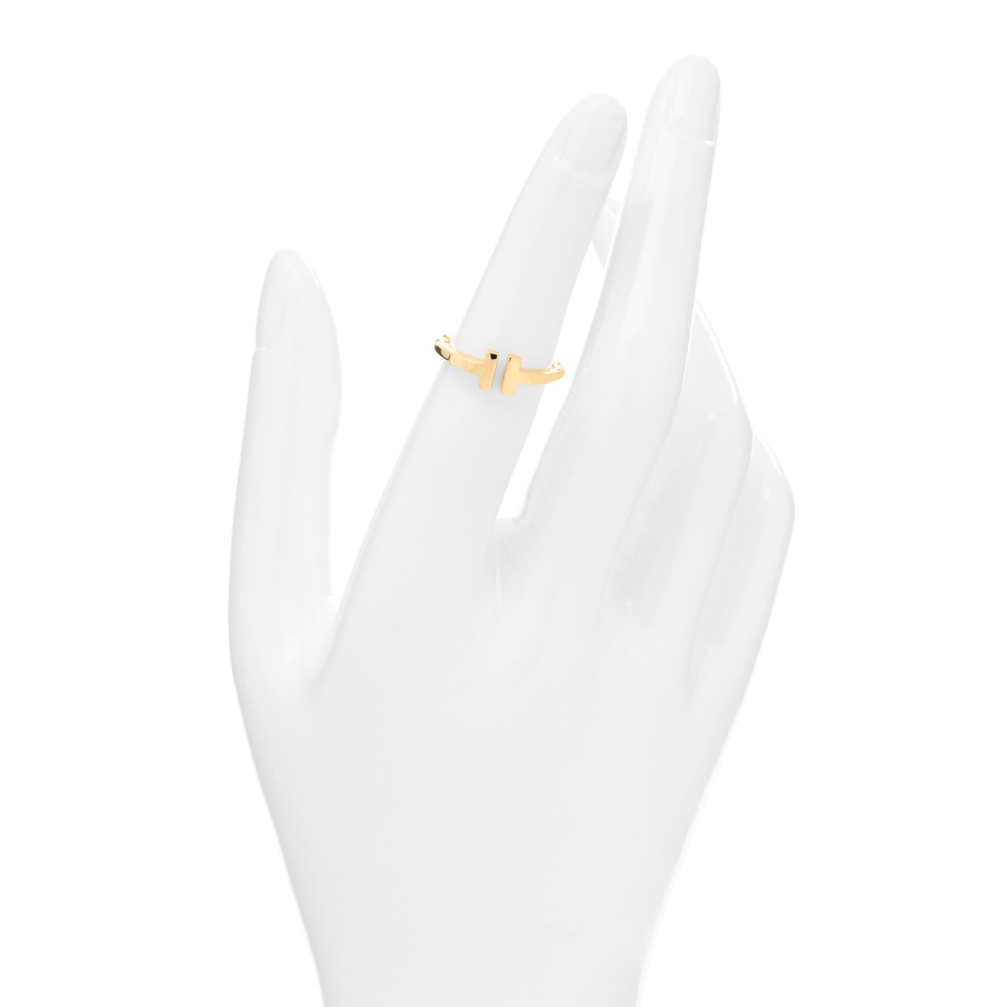 18K Yellow Gold T Wire Ring 50 5.5