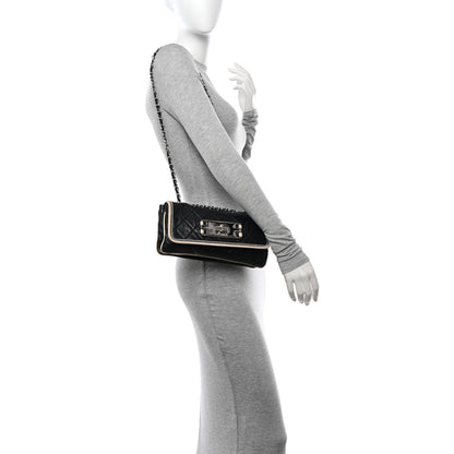 Chanel Lambskin East West Mademoiselle Flap Black 2 of 11