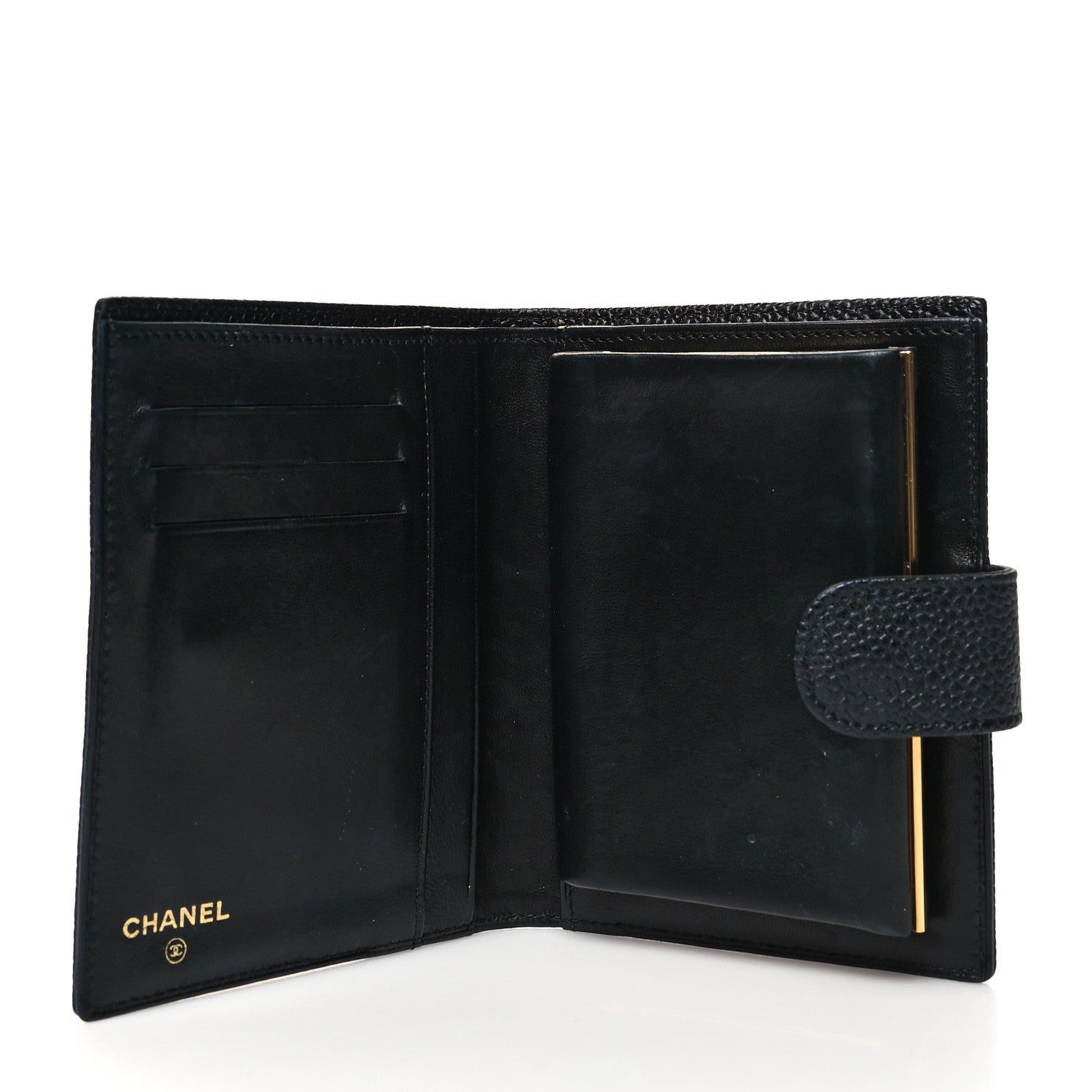 Chanel Caviar Timeless CC French Wallet Black 5 of 12