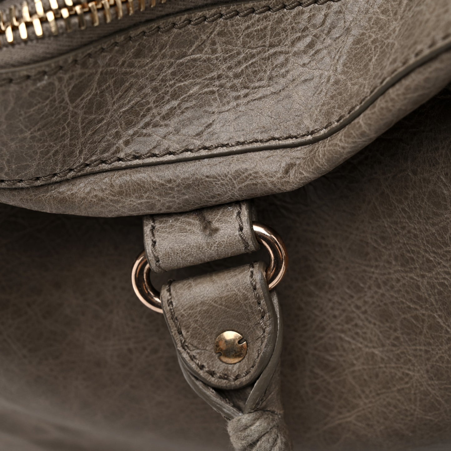 Agneau Giant 21 Rose Gold Hardware Weekender Gris Poivre