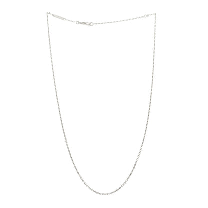 Van Cleef & Arpels 18K White Gold Trace Chain Necklace 3 of 6